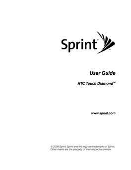 HTC Touch Diamond User Guide