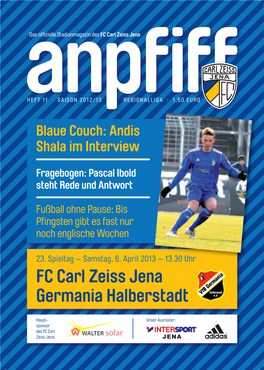 FC Carl Zeiss Jena Germania Halberstadt