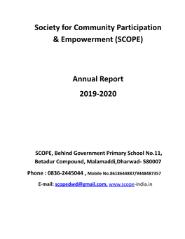 Annual Report for 2019-20.Docx