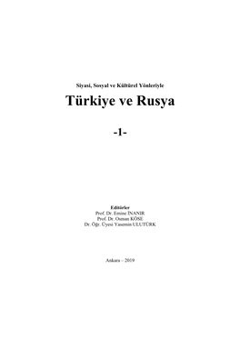 Türkiye Ve Rusya -1