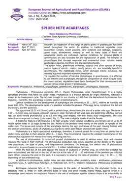 Spider Mite Acarifages