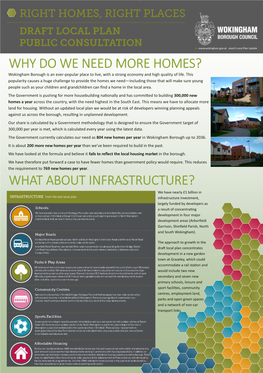 WHY DO WE NEED MORE HOMES? Wokingham Borough Is an Ever-Popular Place to Live, with a Strong Economy and High Quality of Life