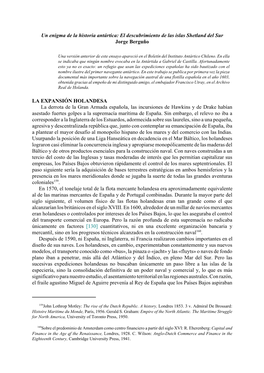 Pdf Un Enigma De La Historia Antártica: El Descubrimiento De Las Islas