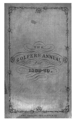 The Golfer's Annual for 1869-70