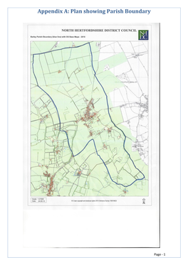 Appendix A: Plan Showing Parish Boundary