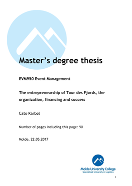 Master's Degree Thesis