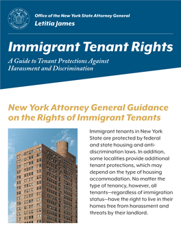 Immigrant Tenant Rights a Guide to Tenant Protections Against Harassment and Discrimination