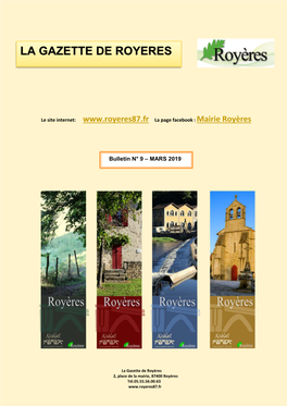 La Gazette De Royeres