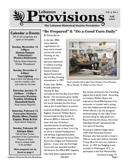 Fall 2010 Newsletter