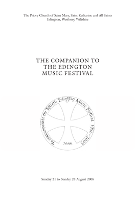 The Companion to the Edington Music Festival