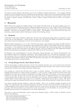 Statement of Purpose Anant Bhardwaj Anantb@Cs.Stanford.Edu November 10, 2011