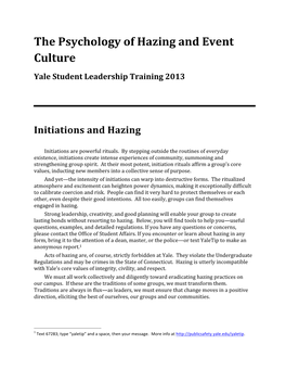 The$Psychology$Of$Hazing$And