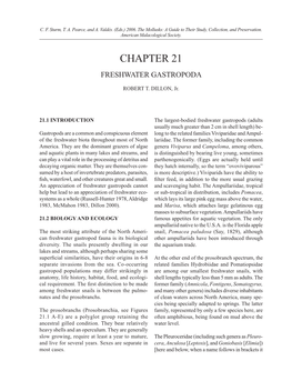 Chapter 21 Freshwater Gastropoda