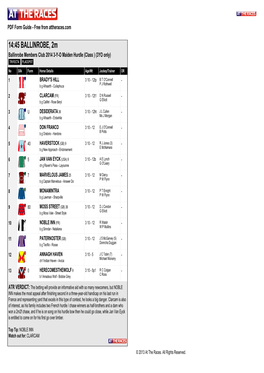 14:45 BALLINROBE, 2M Ballinrobe Members Club 2014 3-Y-O Maiden Hurdle (Class ) (3YO Only)