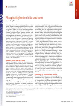 Phosphatidylserine Hide-And-Seek COMMENTARY