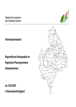 Informationsmaterial Regionalforum Demographie Im Regionalen