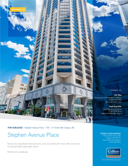 Stephen Avenue Place - 700 - 2Nd Street SW, Calgary, AB