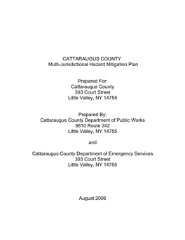 2007 Multi-Jurisdictional Hazard Mitigation Plan