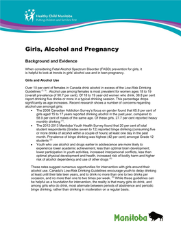 Girls, Alcohol and Pregnancy