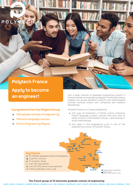 Polytech France Apply to Become an Engineer!