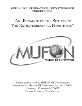 2007 MUFON Symposium Proceedings REV R