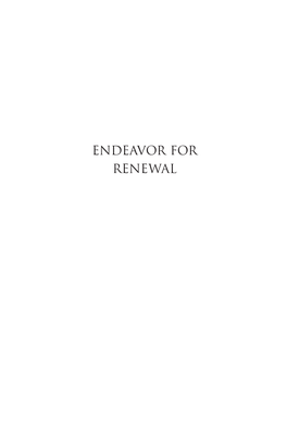 Endeavor for Renewal