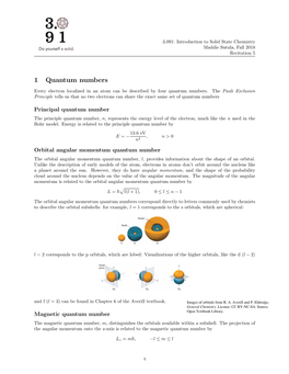 Quantum Numbers