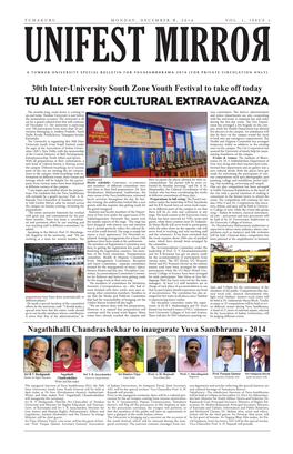 Tu All Set for Cultural Extravaganza