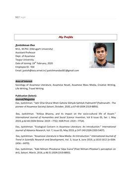 Jyotishman Das Profile