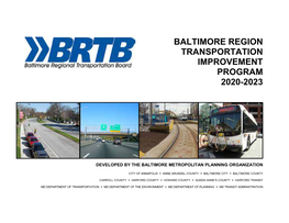 Baltimore Region Transportation Improvement Program 2020-2023
