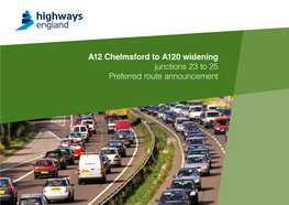 A12 Chelmsford to A120 Widening