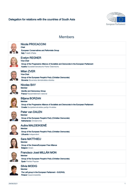 List of Members