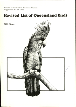 Revised List of Queensland Birds