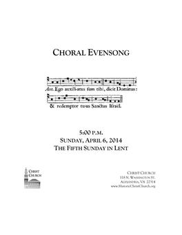 Choral Evensong