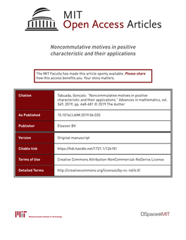 Noncommutative Motives in Positive Characteristic and Their Applications