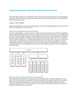 Deploying Openstack with Multi-Hypervisor Environment