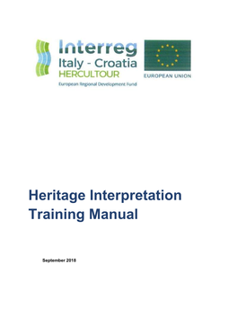 Heritage Interpretation Training Manual