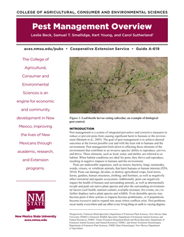 A-619: Pest Management Overview