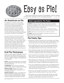 As American As Pie Fruit Pie Thickeners Pie Pastry Tips