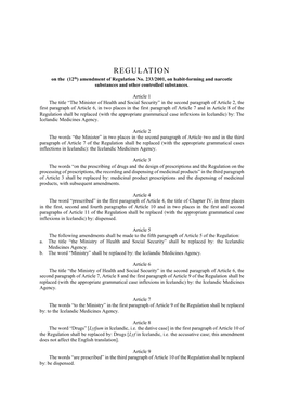 Regulation on the Amendments of Regulation No. 233.2001.Pdf Date