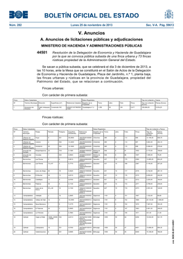 Anuncio 44501 Del BOE Núm. 282 De 2013