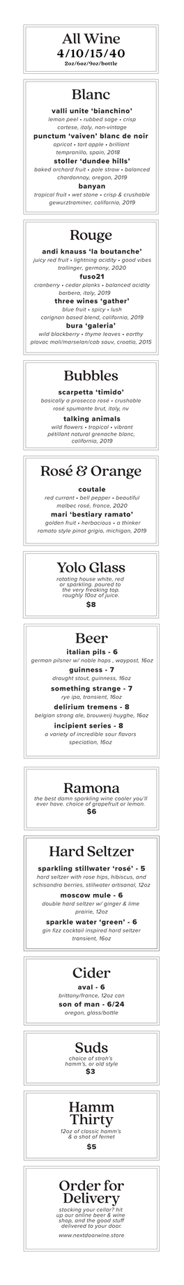 Blanc Rosé & Orange Rouge Bubbles All Wine Yolo Glass Order For