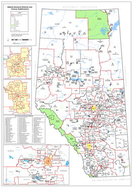 Alberta Census Subdivisions and Provincial Electoral Districts