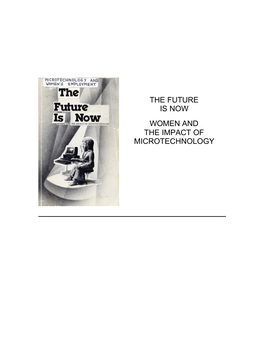 The Future Is Now Women and the Impact Of