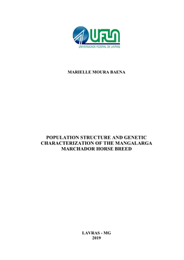 Population Structure and Genetic Characterization of the Mangalarga Marchador Horse Breed