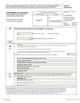 3374 Check Here If This Is the System’S First Filing