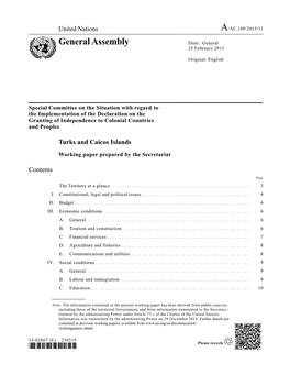 General Assembly Distr.: General 25 February 2015