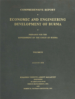 Economic and Engineering Development of Burma, 1953