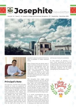 Josephitenewsletter Volume 14 | Issue 2 | St