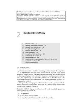 Nash Equilibrium: Theory